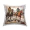 Brush Stroke Cowboys Decorative Printed Throw Pillow Design by White Ladder, 18 x 7 x 18